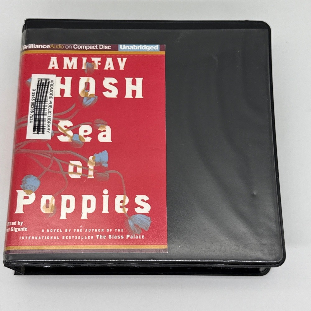 Sea of Poppies Amitav Ghosh Unabridged Audiobook 15 CD Set Phil Gigante Narrator